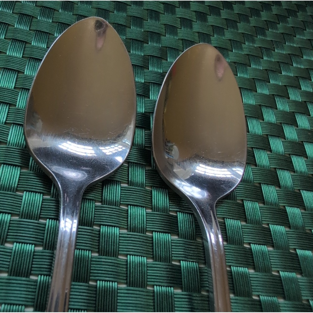 Oneida CLARETTE Teaspoons Set Lot of 2 Community Betty Crocker Stainless USA Vtg - Picture 5 of 10